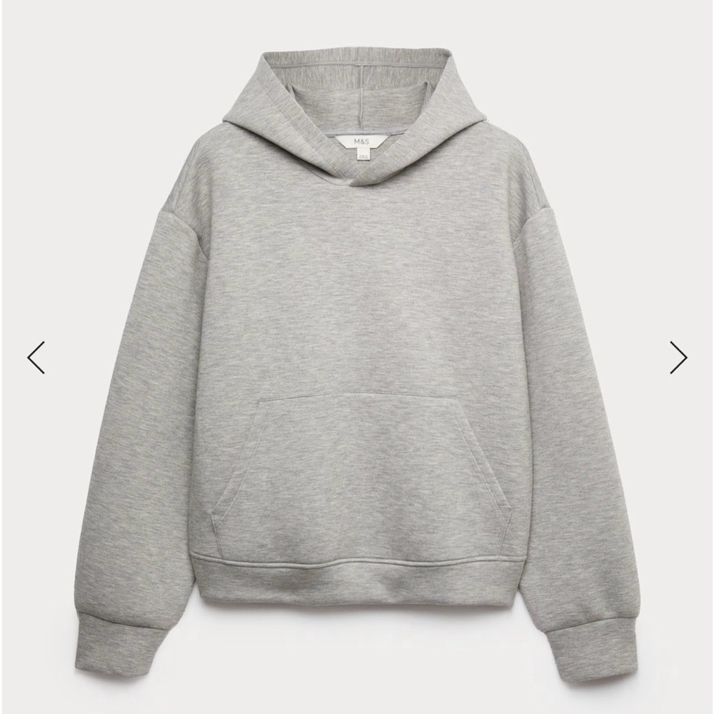 New Marks & Spencer Gray Scuba Hoodie size Small/Med